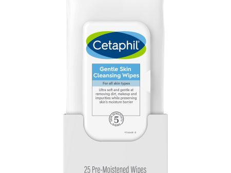 Cetaphil Gentle Skin Wipes   Cleansing Cloths 25pk on Sale