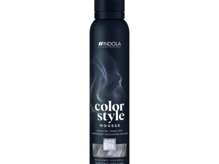 Indola Colour Style Mousse - Pearl Grey 200ml Supply