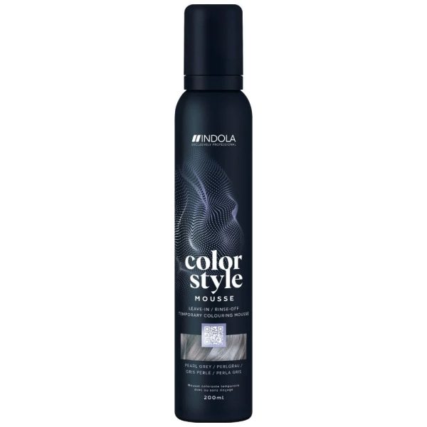 Indola Colour Style Mousse - Pearl Grey 200ml Supply