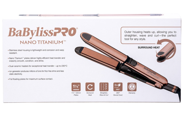 BaBylissPRO Optima 3000 Straightener - Rose Gold 32mm Online Hot Sale