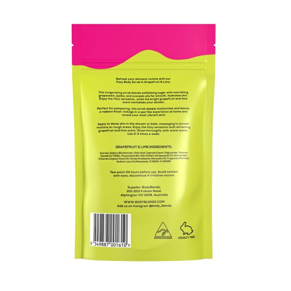 Body Blendz Grapefruit & Lime Fizzy Scrub 150g Cheap