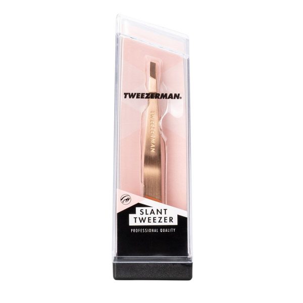 Tweezerman Studio Slant Tweezer Rose Gold For Sale