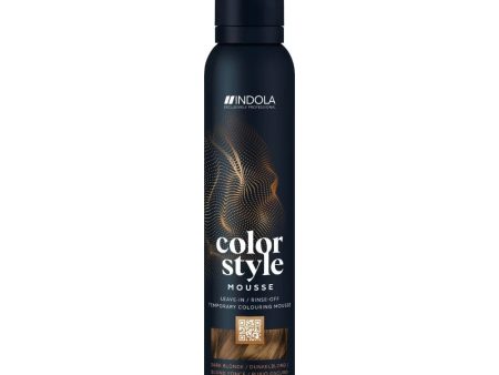 Indola Colour Style Mousse - Dark Blonde 200ml Discount