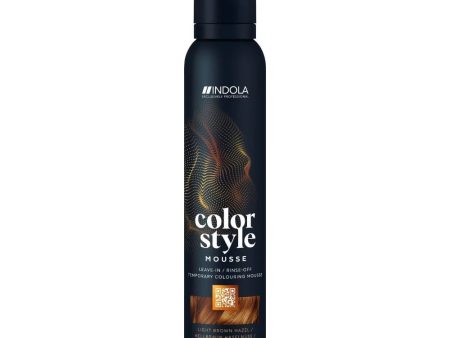 Indola Colour Style Mousse - Light Brown Hazel 200ml Online Hot Sale