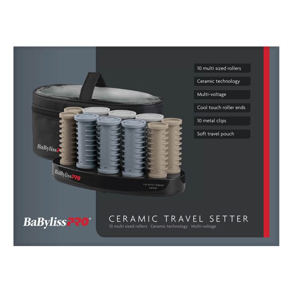 BaBylissPRO Ceramic Travel Setter Roller Set - 10pc Online