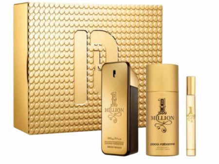 Paco Rabanne 1 Million EDT 100ml 3 Piece Gift Set For Cheap