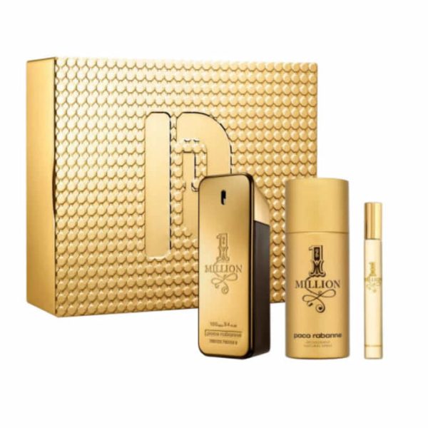 Paco Rabanne 1 Million EDT 100ml 3 Piece Gift Set For Cheap