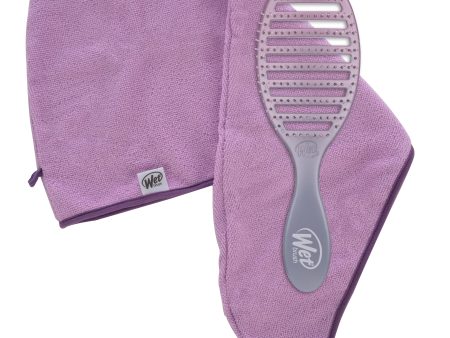 Wet Brush Detangler Speed Dry + Make-up Towel - Feel Good Ombre Sale