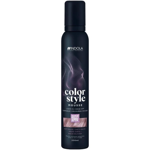 Indola Colour Style Mousse - Soft Mauve 200ml Sale