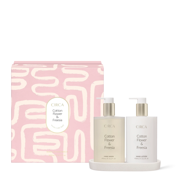 CIRCA Cotton Flower & Freesia Hand Care Duo Set 900ml Online now