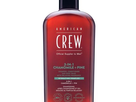 American Crew 3-in-1 Relaxing Chamomile + Pine 450ml Online Hot Sale