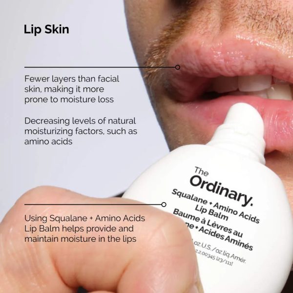 The Ordinary Squalane + Amino Acids Lip Balm 15ml Online Sale