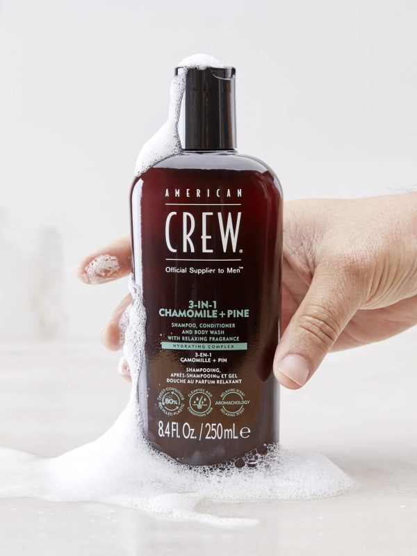 American Crew 3-in-1 Relaxing Chamomile + Pine 450ml Online Hot Sale