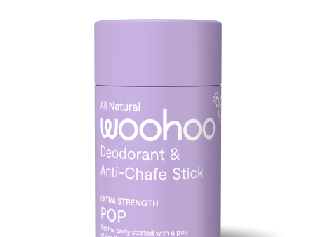 WOOHOO Deodorant & Anti-Chafe Stick Pop (Extra Strength) 60g Online now