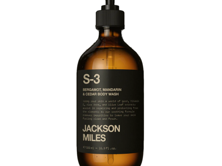 Jackson Miles S-3 Bergamot, Mandarin & Cedarwood Oud Body Wash 500ml on Sale