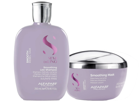 Alfaparf Milano Semi Di Lino Smooth Smoothing Duo Bundle Online Sale