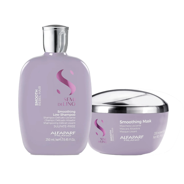 Alfaparf Milano Semi Di Lino Smooth Smoothing Duo Bundle Online Sale