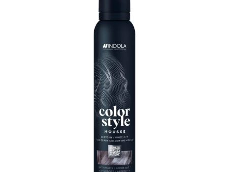 Indola Colour Style Mousse - Anthracite 200ml on Sale