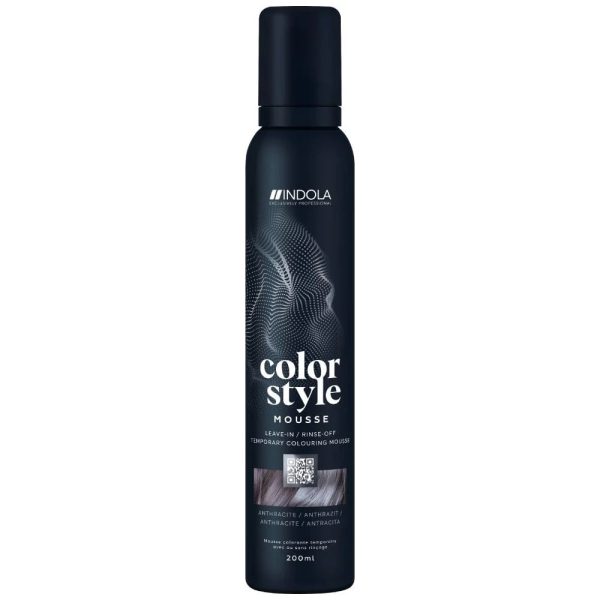 Indola Colour Style Mousse - Anthracite 200ml on Sale