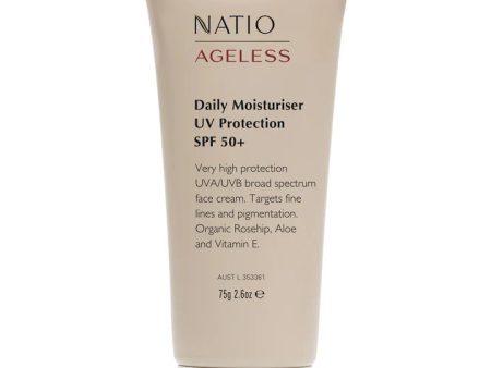 Natio Ageless Daily Moisturiser UV Protection SPF 50+ 75g Cheap