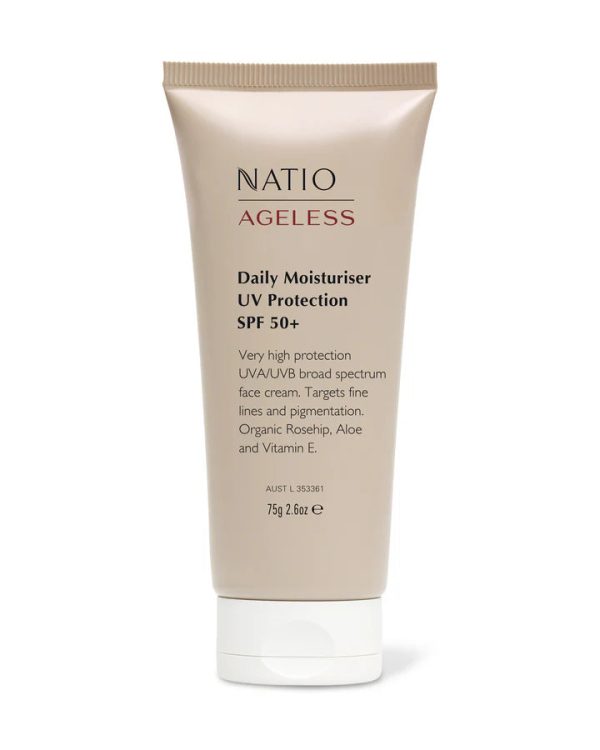 Natio Ageless Daily Moisturiser UV Protection SPF 50+ 75g Cheap