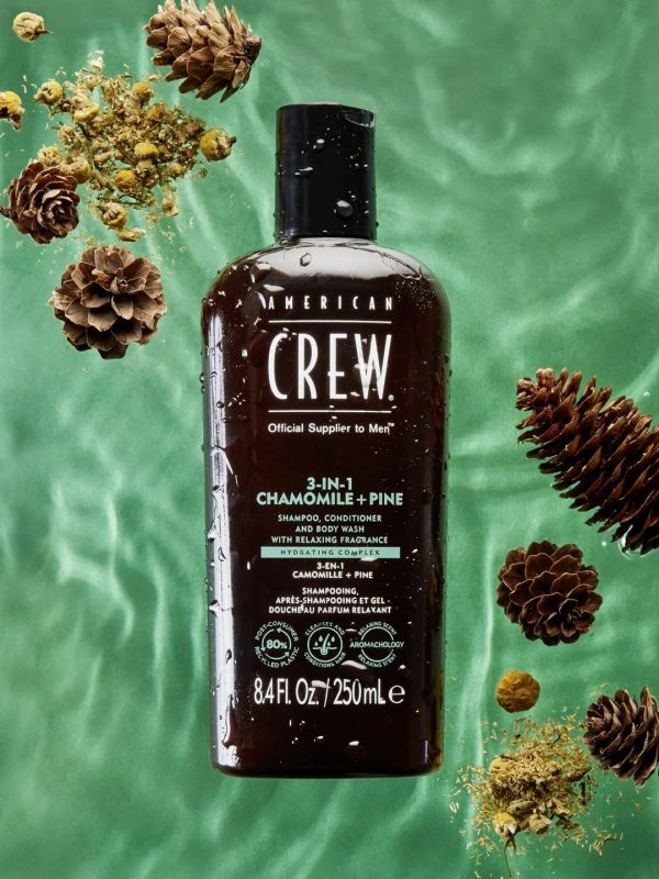 American Crew 3-in-1 Relaxing Chamomile + Pine 450ml Online Hot Sale