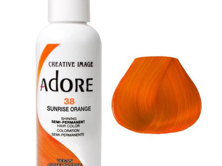 Adore Semi Permanent Hair Colour - Sunrise Orange 38 118ml Online now