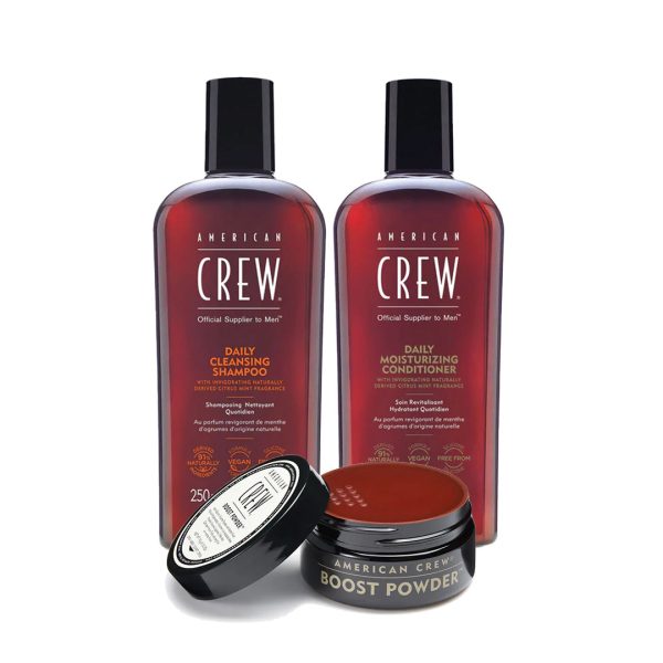 American Crew Boost Powder Hair & Styling Bundle Hot on Sale