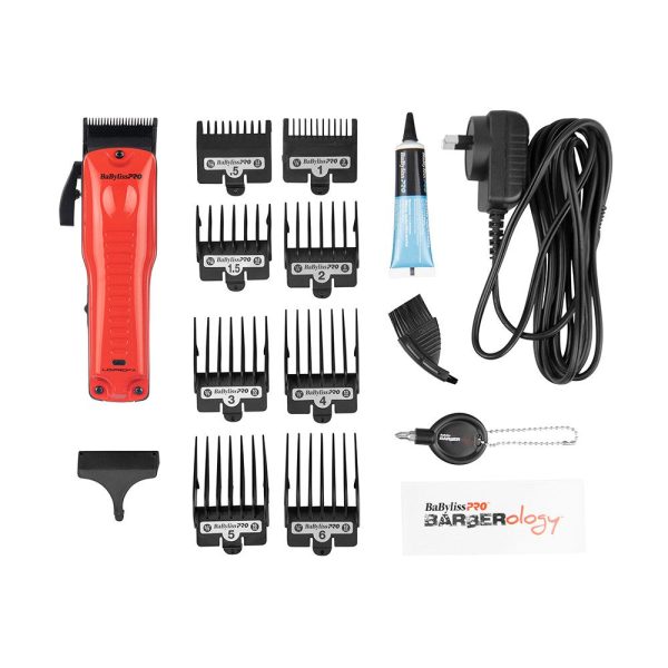 BaBylissPRO LoPROFX Hair Clipper Red on Sale