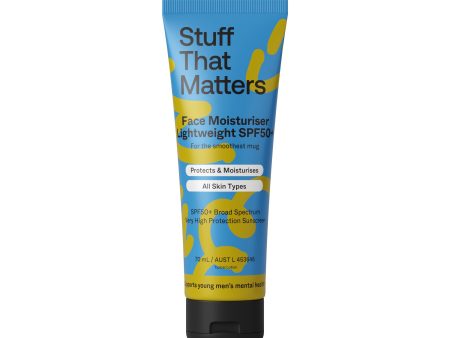 Stuff That Matters Men s Face Moisturiser - Lightweight SPF50+ 70ml Cheap