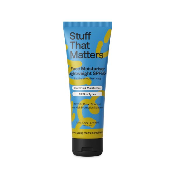 Stuff That Matters Men s Face Moisturiser - Lightweight SPF50+ 70ml Cheap