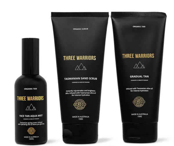 Three Warriors Tanning Essentials Trio Fashion