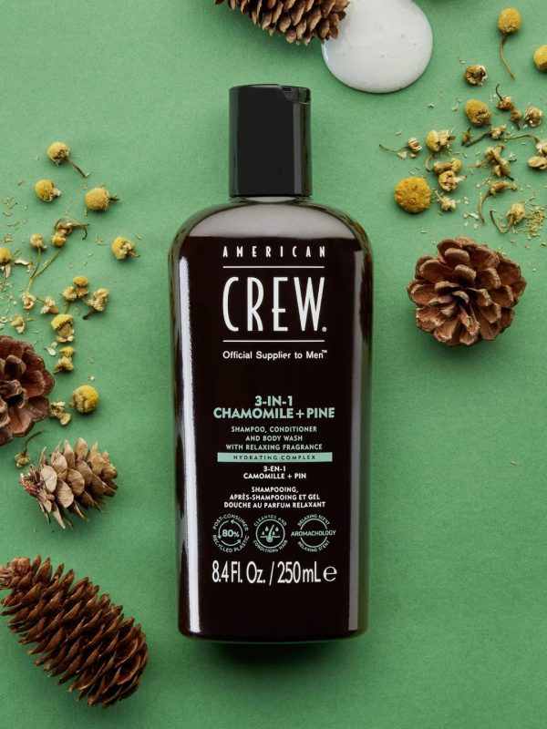 American Crew 3-in-1 Relaxing Chamomile + Pine 450ml Online Hot Sale