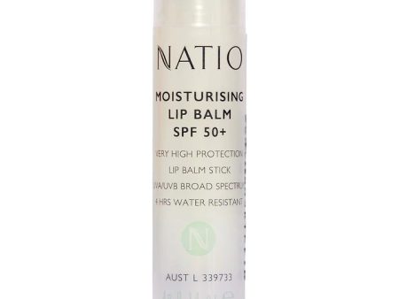 Natio Moisturising Lip Balm SPF 50+ 4g Cheap