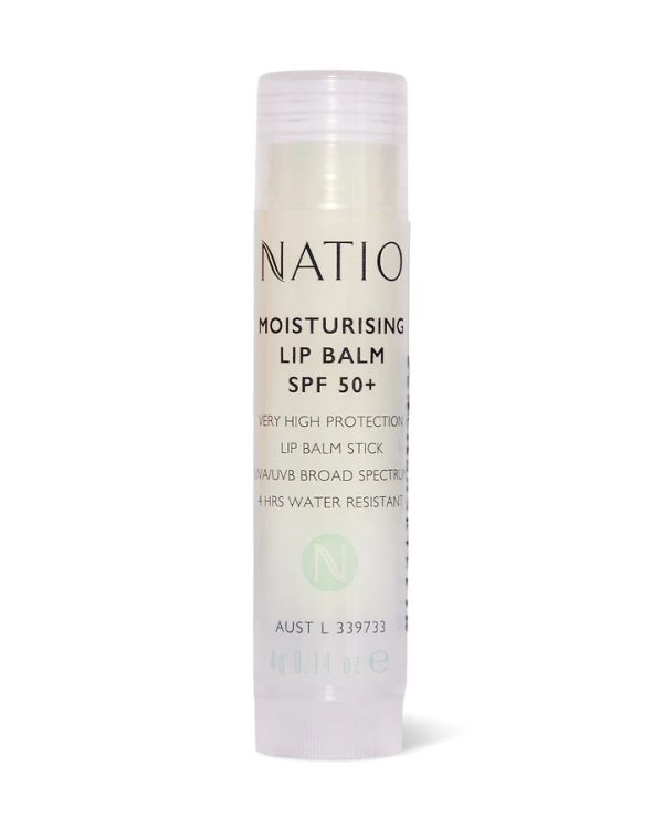 Natio Moisturising Lip Balm SPF 50+ 4g Cheap