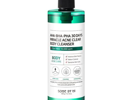 Some By Mi AHA BHA PHA 30 Days Miracle Acne Clear Body Cleanser 400g Online Hot Sale