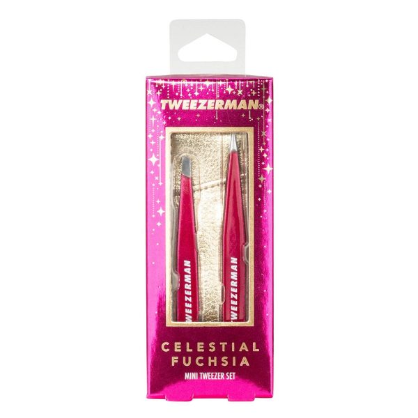 Tweezerman Mini Tweezer Set Fuchsia Online Sale