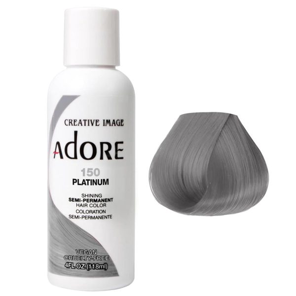 Adore Semi Permanent Hair Colour - Platinum 150 118ml For Cheap