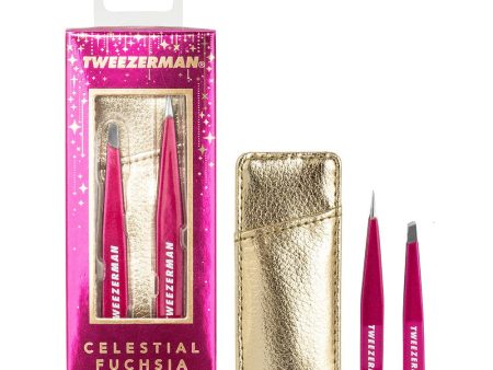 Tweezerman Mini Tweezer Set Fuchsia Online Sale