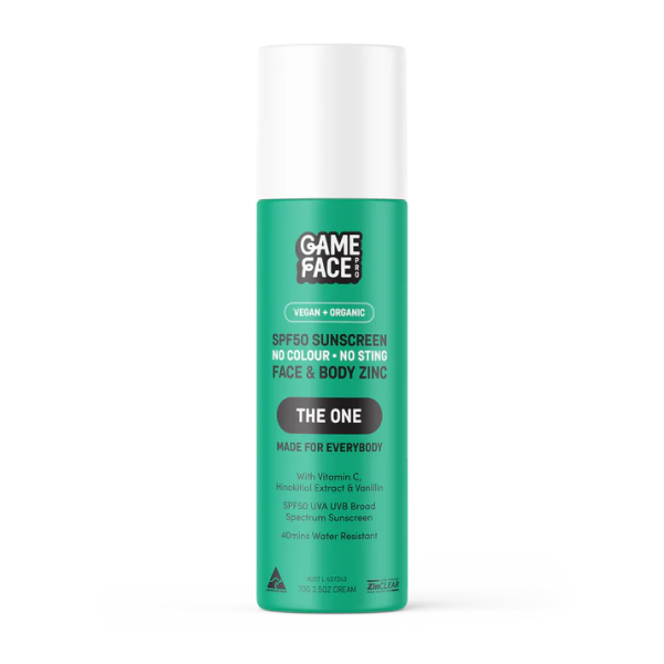 Game Face Pro  The One  Everyday SPF50 Sunscreen Face & Body 70g Online Sale