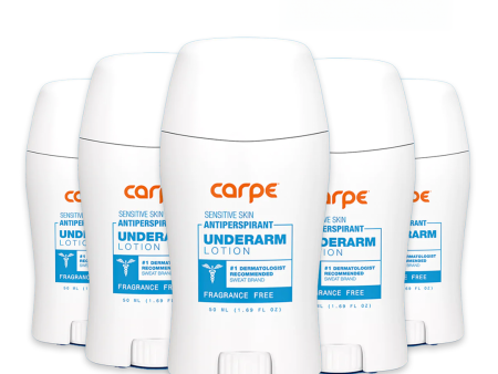 Carpe Antiperspirant Underarm Stick 50ml - 5 Pack For Cheap