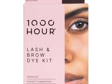 1000 Hour Eyelash & Brow Dye Kit - Brown Black Supply