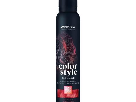 Indola Colour Style Mousse - Red 200ml on Sale