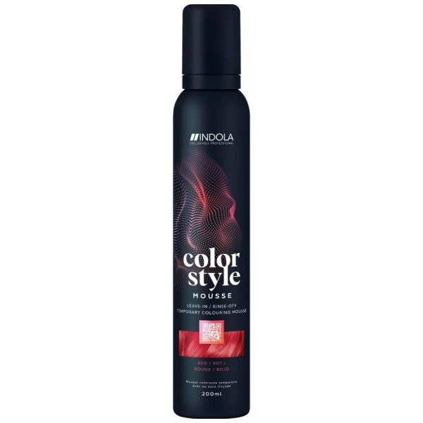 Indola Colour Style Mousse - Red 200ml on Sale