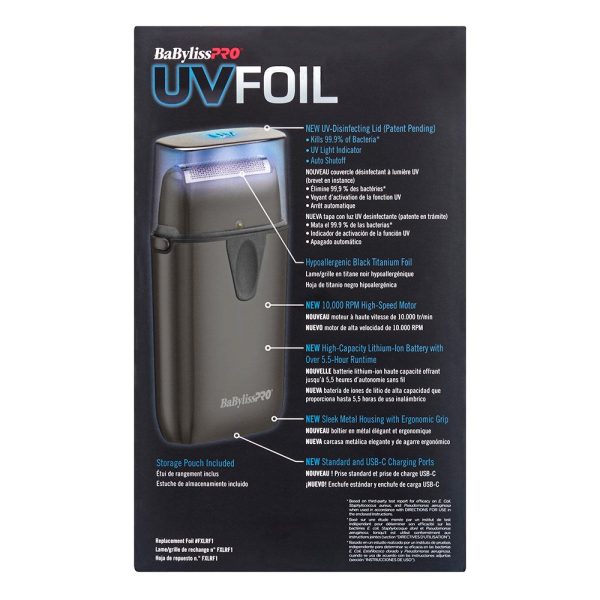 BaBylissPRO UVFoil Metal Single Foil Shaver Online Hot Sale