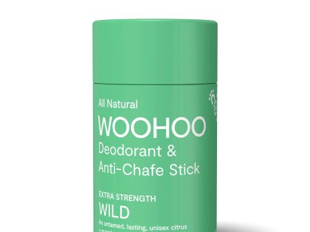 WOOHOO Deodorant & Anti-Chafe Stick Wild (Ultra Strength Unisex) 60g Online Sale