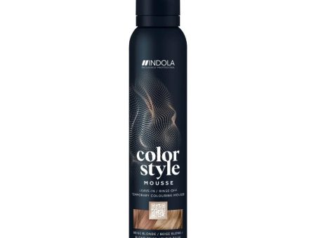 Indola Colour Style Mousse - Beige Blonde 200ml on Sale