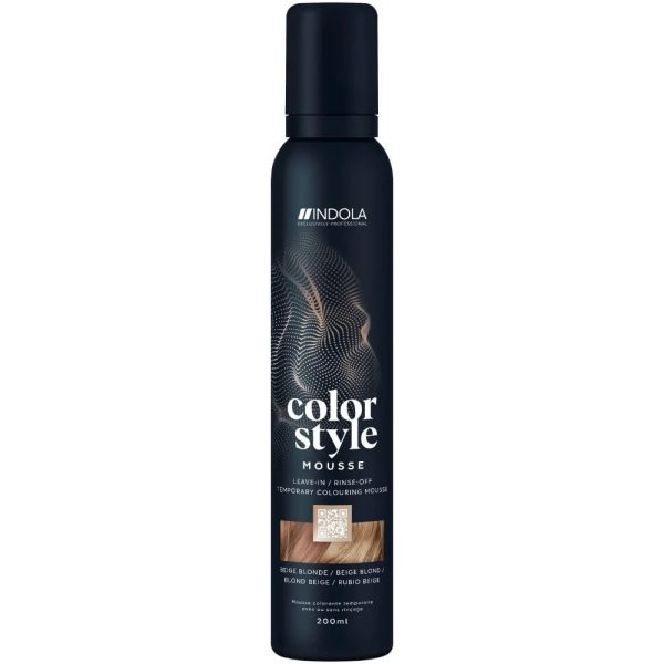 Indola Colour Style Mousse - Beige Blonde 200ml on Sale