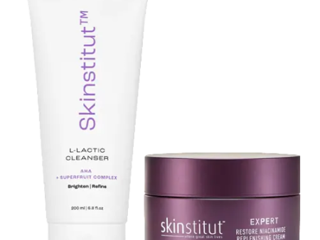 Skinstitut L-Lactic Cleanser and Expert Restore Cream Bundle Sale