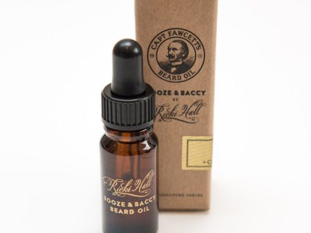 Captain Fawcett Ricki Hall’s Booze & Baccy Travel Beard Oil 10ml Supply